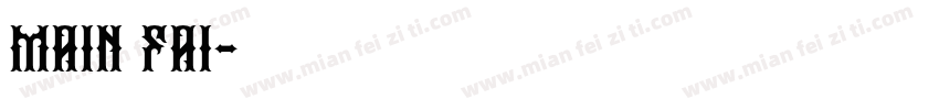 main fai字体转换